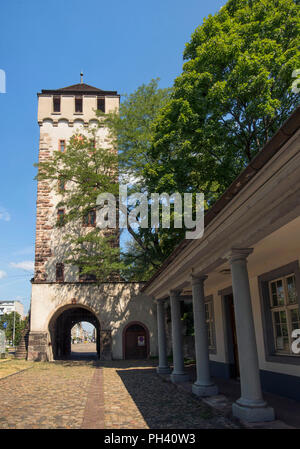 Saint Alban Tor (St. Alban Tor) in Basel, Schweiz Stockfoto