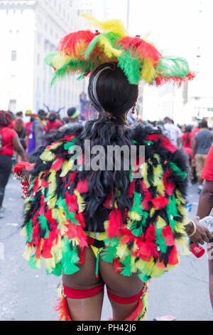 Kanada, Quebec, Montreal, Carifiesta 2018, Caribbean Parade und Karneval Stockfoto