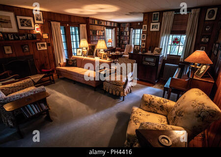 Eleanor's Wohnzimmer, Val-Kill, Eleanor Roosevelt, Haus, Hyde Park, New York, USA Stockfoto