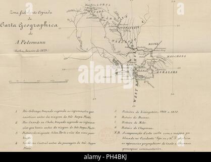 Bild von Seite 911 "als conferencias e o Itinerario do viajante. Serpa Pinto atravez das Terras da Afrika Austral. Junho 2005 ein Dezembro de 1878. Estudo critico e documentado contendo Duas cartas georaphicas" durch die Briten 0013. Stockfoto