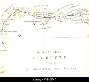 Bild von Seite 917 "Timbuktu. Reise durch Marokko, die Westsahara und den Sudan, ausgeführt in Aufträge der afrikanischen Gesellschaft in Deutschland in den Jahren 1879 und 1880. Mit. Abbildungen und. Abb.' 0025. Stockfoto