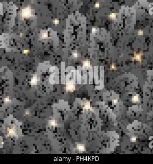 Nahtlose von trendigen schwarz Weihnachtsbaum Niederlassungen Stock Vektor