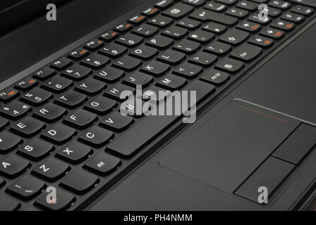 Detail eines Laptop Tastatur Stockfoto