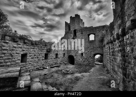 Bernstein Schloss Elsass Frankreich Stockfoto