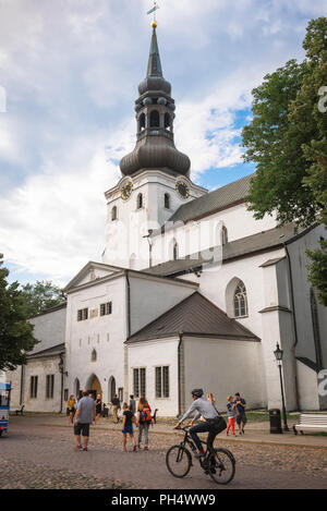 Die St. Mary's Kathedrale Tallinn, mit Blick auf das 15. Jahrhundert St Mary's lutherischen Kathedrale auf Toompea Hügel im Zentrum von Tallinn, Estland. Stockfoto