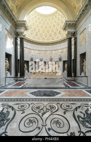 Rom. Italien. Braccio Nuovo Skulpturengalerie, Museum Chiaramonti, Vatikanischen Museen. Musei Vaticani. Stockfoto