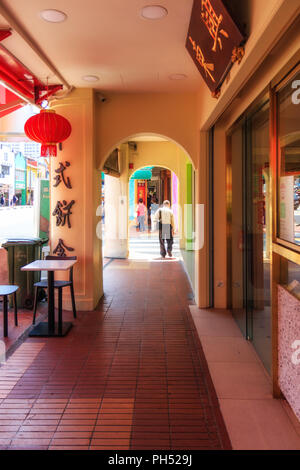 Singapur, 13. Juli 2018: Chinatown in Singapur Stockfoto