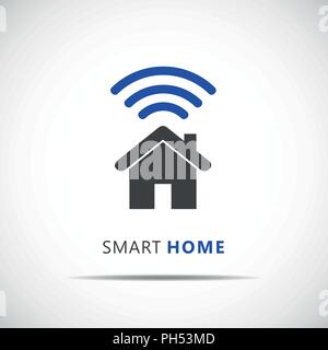 Smart Home Control Konzept Infografik Vektor-illustration EPS 10. Stock Vektor