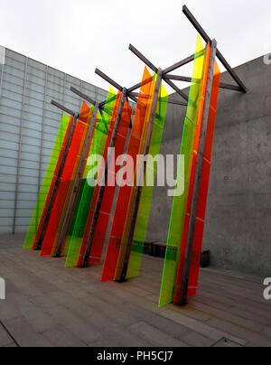 Jyll Bradley's Kunstwerk an der Turner Contemporary 'Dutch/Light" (für Agneta Block) markiert den 350. Jahrestag der Niederländischen Raid auf den Fluss Medway. Stockfoto