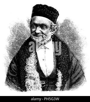 Weber, Wilhelm Eduard (* 24. Oktober 1804, starb am 23. Juni 1891), Stockfoto