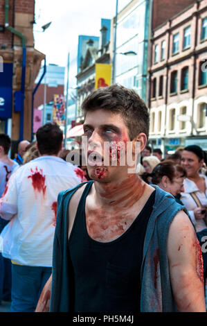 Zombies Belfast Straßen Horror Walking Dead Stockfoto