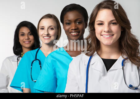 Vielfältig und bevollmächtigte Frauen Bereit für Business Stockfoto