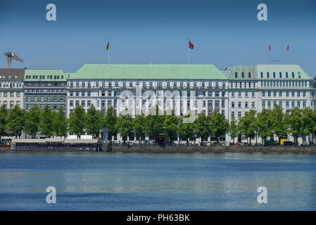 Hotel Vier Jahreszeiten Binnenalster, Hamburg, Deutschland Stockfoto