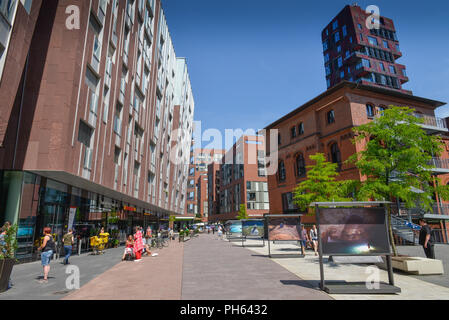 Ueberseeboulevard, Ueberseequartier, Hafencity, Hamburg, Deutschland Stockfoto