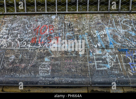 Graffitis, Aussichtsplattform, Suedturm, Dom, Köln, 92660 Stockfoto