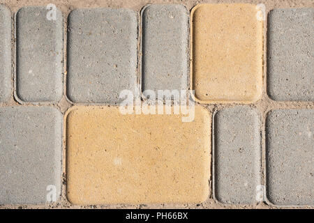 Bürgersteig Hintergrund Konzept. Strukturierte Lösungen. Close-up. Kopieren Sie Platz. Stockfoto