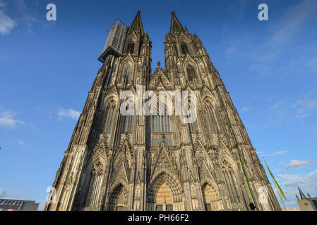 Dom, Westportal, Köln, Nordrhein-Westfalen, Deutschland Stockfoto