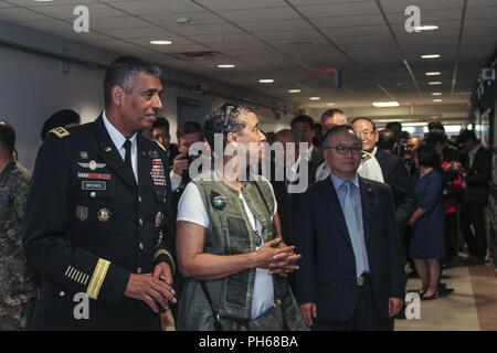 Us-Armee General Vincent K. Brooks Vereinten Nationen Befehl (UNC), kombinierte Kräfte Befehl, US-Streitkräfte Korea Stockfoto