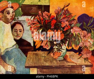 'Bauern mit Blumen', 1936. Artist: Paul Gauguin. Stockfoto