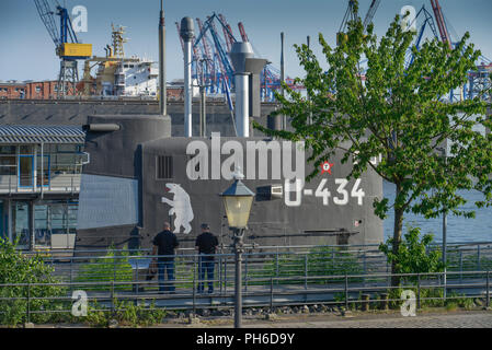 U-Bootmuseum, St. Pauli Fischmarkt, Hamburg, Deutschland Stockfoto