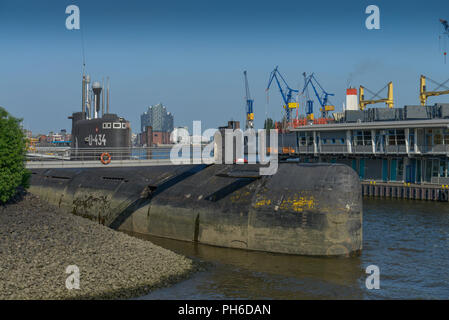 U-Bootmuseum, St. Pauli Fischmarkt, Hamburg, Deutschland Stockfoto
