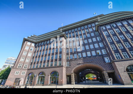 Chilehaus, Fischertwiete, Kontorhausviertel in Hamburg, Deutschland Stockfoto