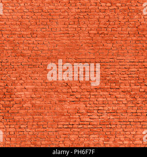 Große rote Wand. Grunge nahtlose Textur und Hintergrund Stockfoto