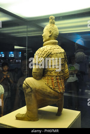 XIAN, CHINA - Oktober 29, 2017: Archer der Terrakotta Armee Terrakotta Armee Stockfoto