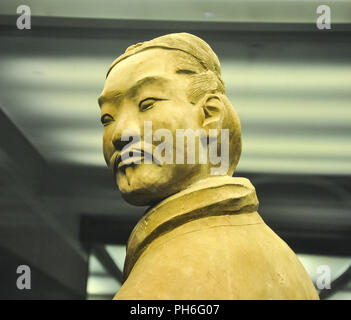 XIAN, CHINA - Oktober 29, 2017: Archer der Terrakotta Armee Terrakotta Armee Stockfoto