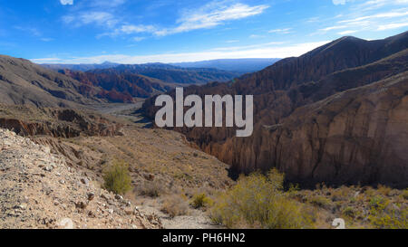 Felsformationen auf der El Sillar, Quebrada de Palala Tal in der Nähe von Tupiza, Bolivien, Südamerika Stockfoto