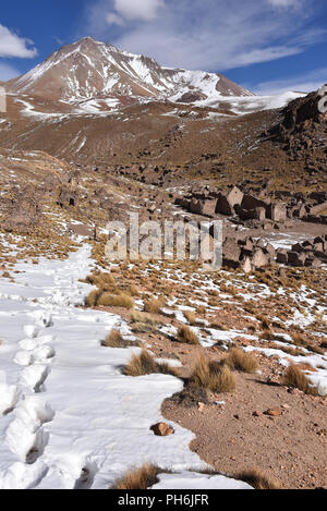 Pueblo Fantasma, eine verlassene Minenstadt in der Nähe von San Antonio de Lipez in der Provinz Sud Lipez, Potosi, Bolivien Stockfoto