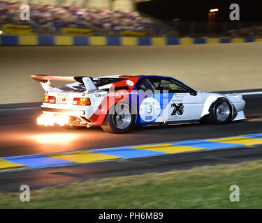 Michael Hinderer, Peter Hinderer, Rene Arnoux, BMW M1 Procar, Plateau 6, Grid6, 1972-1981 Autos, Le Mans Classic 2018, Juli 2018, Le Mans, Frankreich, Cir Stockfoto