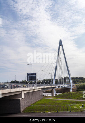 Der nördliche Turm Brücke in Sunderland, England, UK Verschleiß Stockfoto