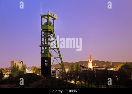 Fördergerüst Zeche Erin, Castrop-Rauxel, Deutschland Stockfoto