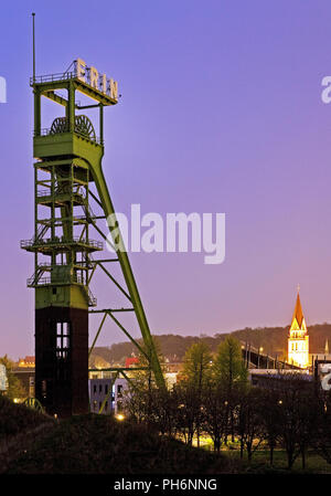 Fördergerüst Zeche Erin, Castrop-Rauxel, Deutschland Stockfoto