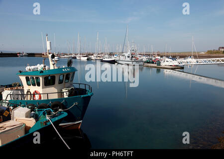 Boote im Hafen von Kirkwall, Orkney, Schottland Stockfoto