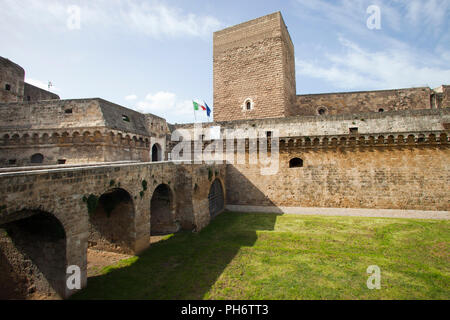 Normannisch-suebischen Schloss, Bari, Apulien, Italien, Europa Stockfoto