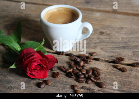 Kaffeebohne Mischungen durch Stimmung evoziert Styling erfasst Stockfoto