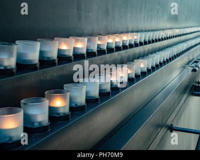 Kerzen in der Halle der Erinnerung an United States Holocaust Museumrance Stockfoto