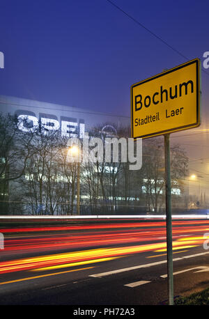 Opel Werke in Bochum schließen im Jahr 2014, Deutschland. Stockfoto