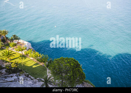 sonnig, Penyscola Aussicht, schöne Stadt Valencia in Spanien Stockfoto