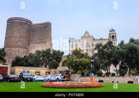 Jungfernturm in Baku Stockfoto