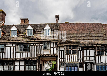 East Grinstead (Sussex, England): Tudor Häuser, Holz gerahmt Stockfoto