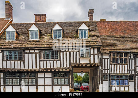 East Grinstead (Sussex, England): Tudor Häuser, Holz gerahmt Stockfoto