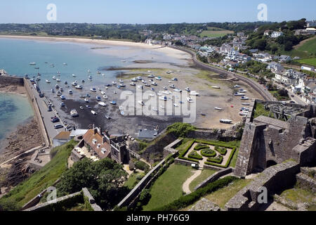 Mont Orgueil Castle, Gorey, Jersey Stockfoto