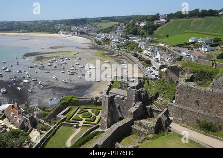 Mont Orgueil Castle, Gorey, Jersey Stockfoto