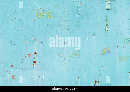 Aus lackiertem Metall Wand Stockfoto