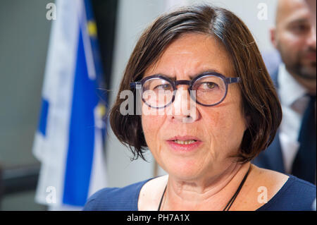 Danzig, Polen. 30. Aug 2018. Anna Albert, der israelische Botschafter in Polen, in die Europäische Solidarität Zentrum ECS in Danzig, Polen. 30. August 2018 © wojciech Strozyk/Alamy leben Nachrichten Stockfoto