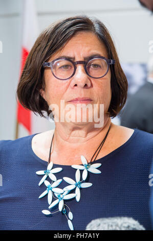 Danzig, Polen. 30. Aug 2018. Anna Albert, der israelische Botschafter in Polen, in die Europäische Solidarität Zentrum ECS in Danzig, Polen. 30. August 2018 © wojciech Strozyk/Alamy leben Nachrichten Stockfoto