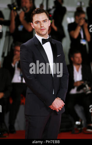 Venedig, Italien. 30. Aug 2018. Nicholas Hoult besucht die "Merken"-Premiere am 30. August in Venedig, Italien 2018 (von Mark Kap/Insidefoto) Credit: insidefoto Srl/Alamy leben Nachrichten Stockfoto